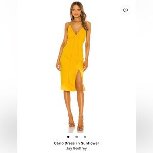 Jay Godfrey yellow dress SIZE 4